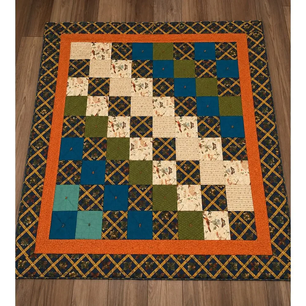 Handmade patchwork quilt